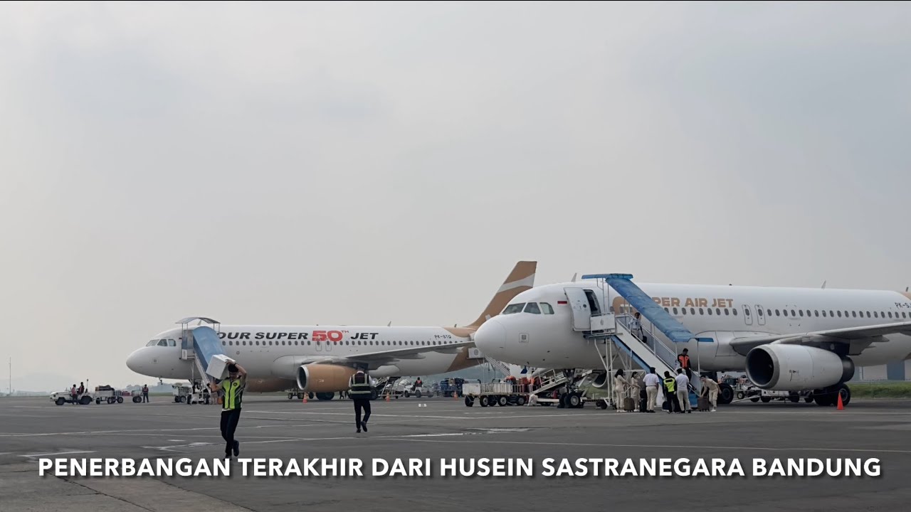 PENERBANGAN TERAKHIR BANDARA BANDUNG!! - Super Air Jet Flight IU 789 from Bandung to Medan