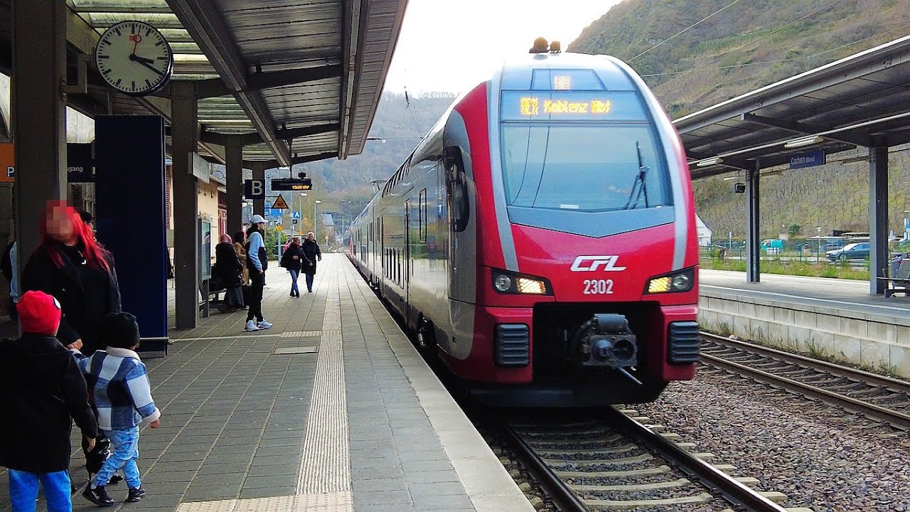 Mosel-Train🚄Re11 von Cochem nach Koblenz 4K 60FPS