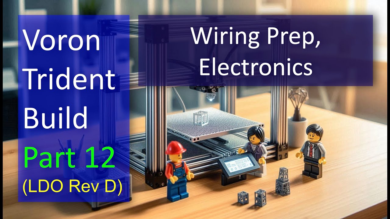 Voron Trident Build (Part 12) - Wiring Prep, Electronics
