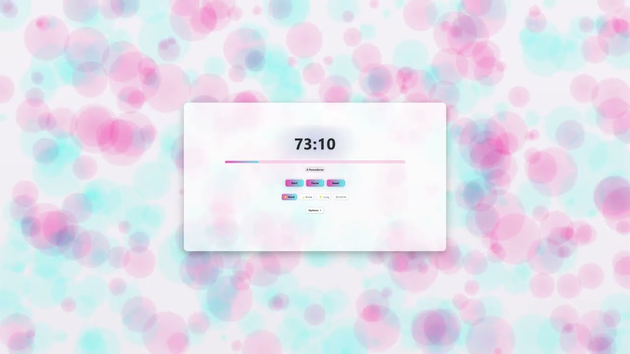 90/30 pomodoro timer ⏰ l dopamine loops theme (light mode) l energising focus session 🏃‍♀️‍➡️