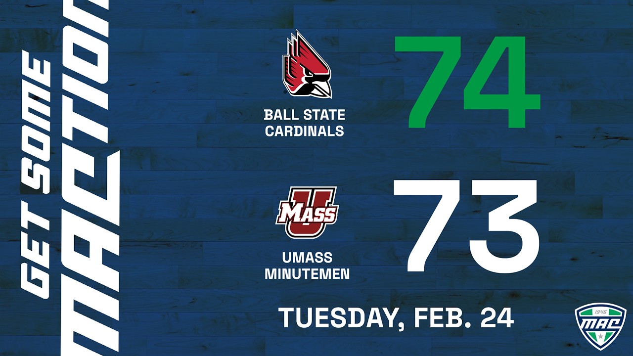 MBB Condensed Game: Ball State 74, UMass 73 (OT)