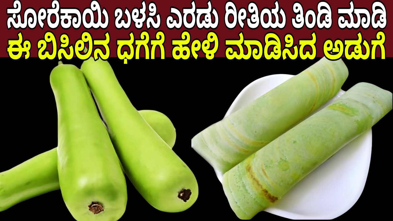 ಎರಡು ರೀತಿಯ ಸೋರೆಕಾಯಿ ತಿಂಡಿಗಳು ಬಿಸಿಲಿನ ದಗೆಗೆ ಹೇಳಿ ಮಾಡಿಸಿದ ತಿಂಡಿ ದೇಹ ತಂಪು ತಂಪು ಕೂಲ್ ಕೂಲ್ | Cool Tiffen