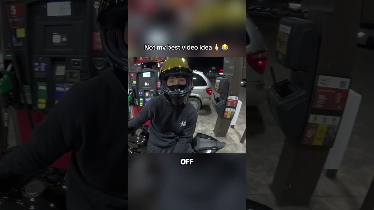 Не самая удачная идея для видео 🖕🏻 😂 #oklahoma #funny #blazuki #bikelife #motovlog #gopro
