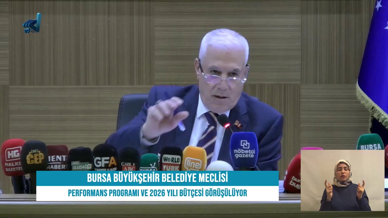 🎥 CANLI | Bursa Büyükşehir Belediyesi “Performans Programı ve Bütçe