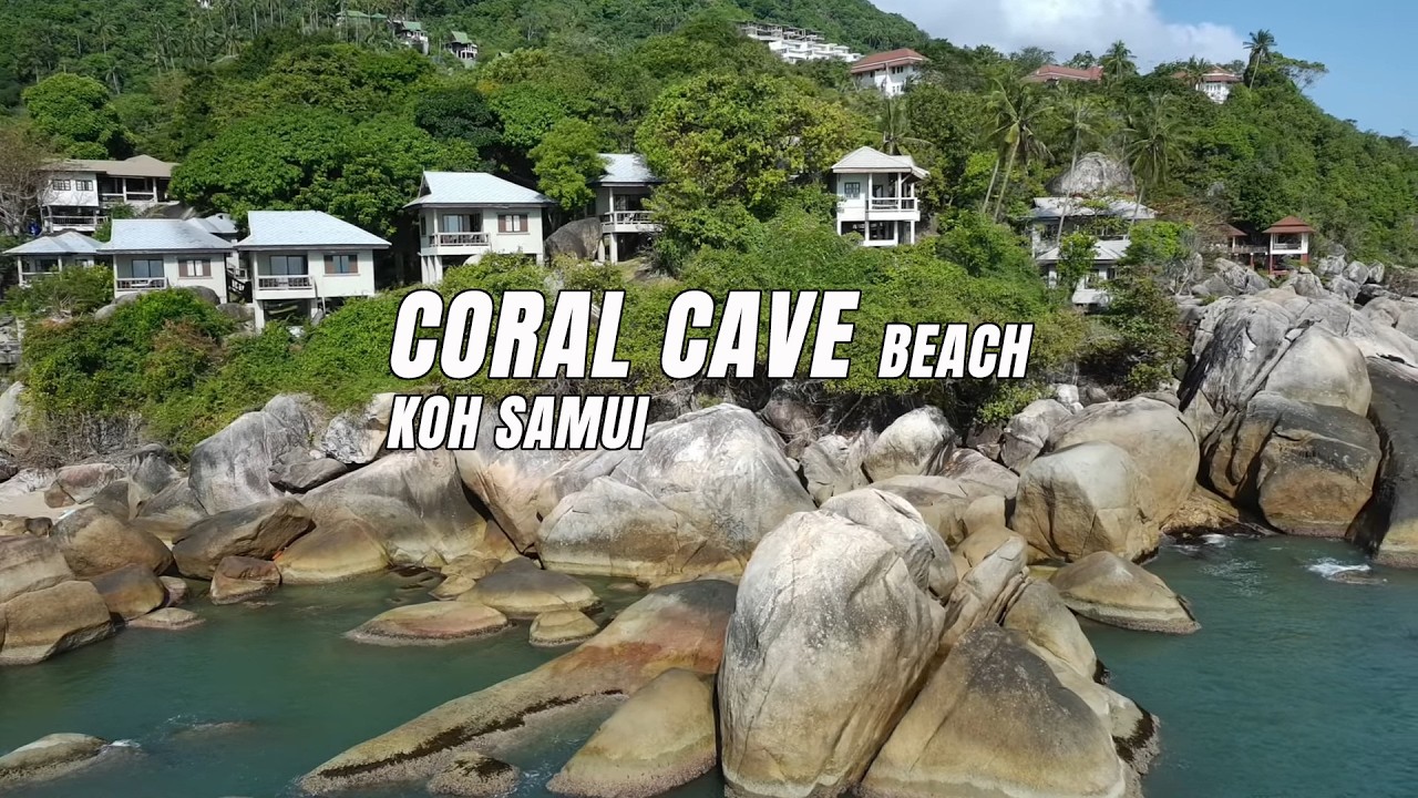 Coral cave beach-Koh Samui #dronefootage 