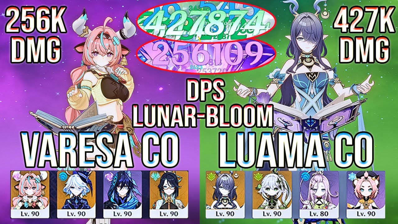 F2P Power of DPS Lunar Bloom 🌙 Lauma 427K DMG | Spiral Abyss Этаж 12 | Genshin Impact