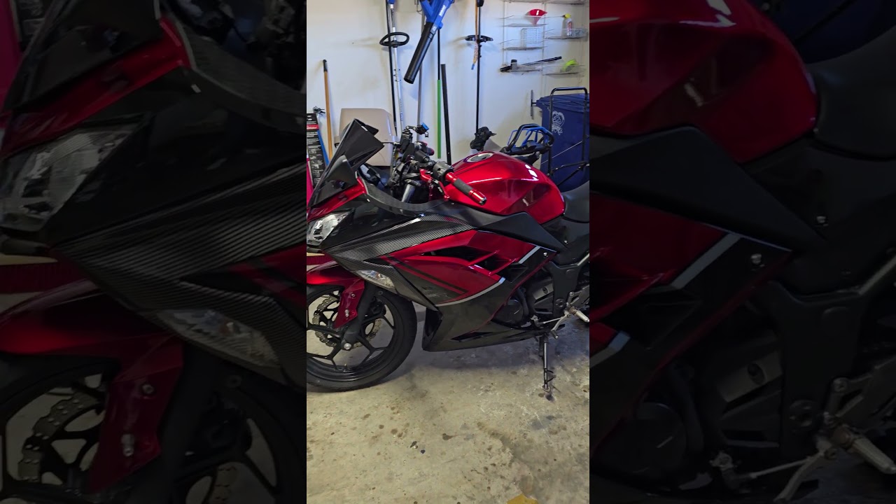 New Fairings are on #motorcycle #bikergirl #newbiker #kawasakininja