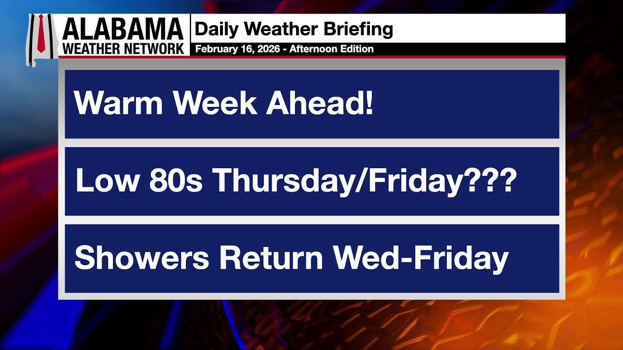 James Spann's Afternoon Briefing - Monday 2.16.26