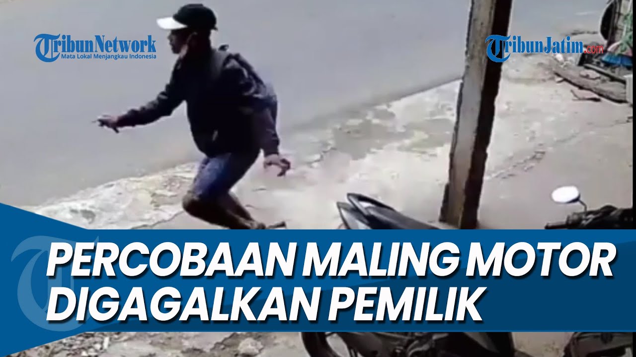 TUNGGANG  LANGGANG, Aksi Maling Motor Digagalkan Pemilik