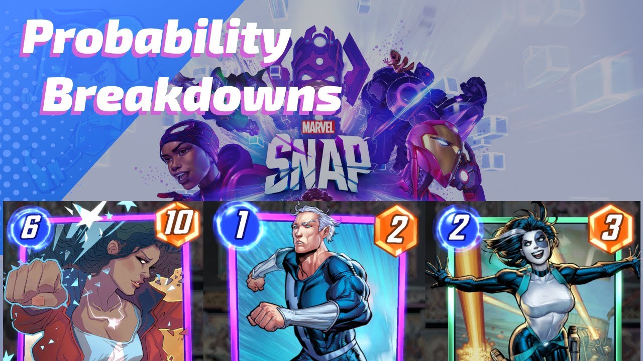 How do American Chavez, Quicksilver & Domino impact probabilities in Marvel Snap?