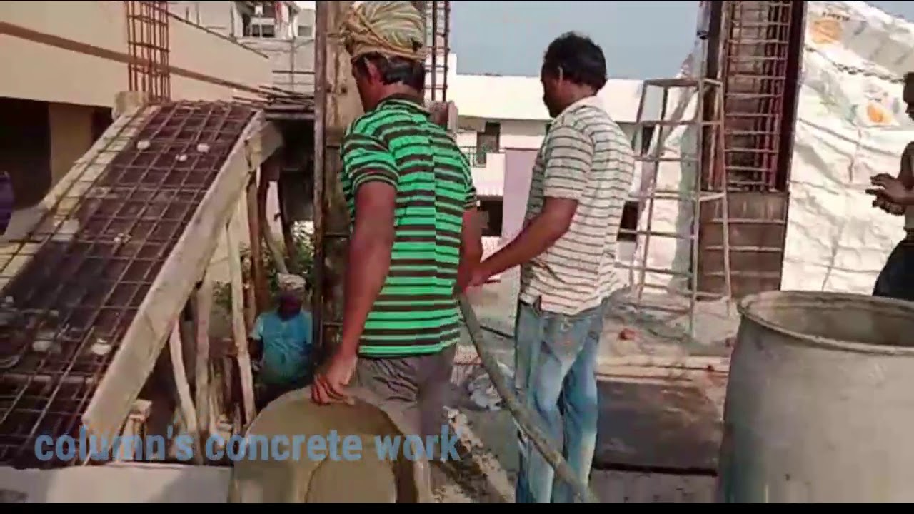 Column's concrete work BY civilconstructions