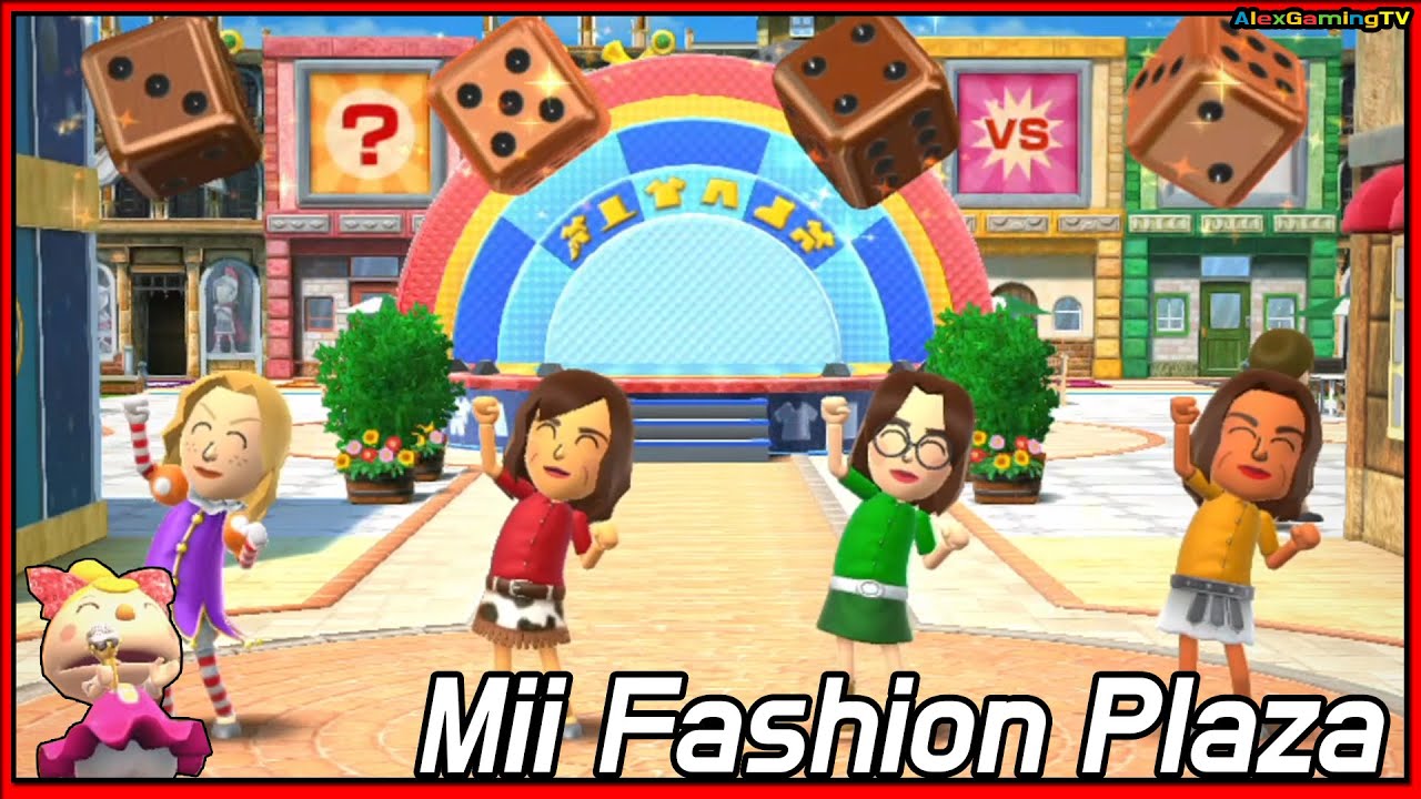 Wii Party U - Mii Fashion Plaza 🎵 (Eng Sub) 🎵 Player Rachel | AlexGamingTV