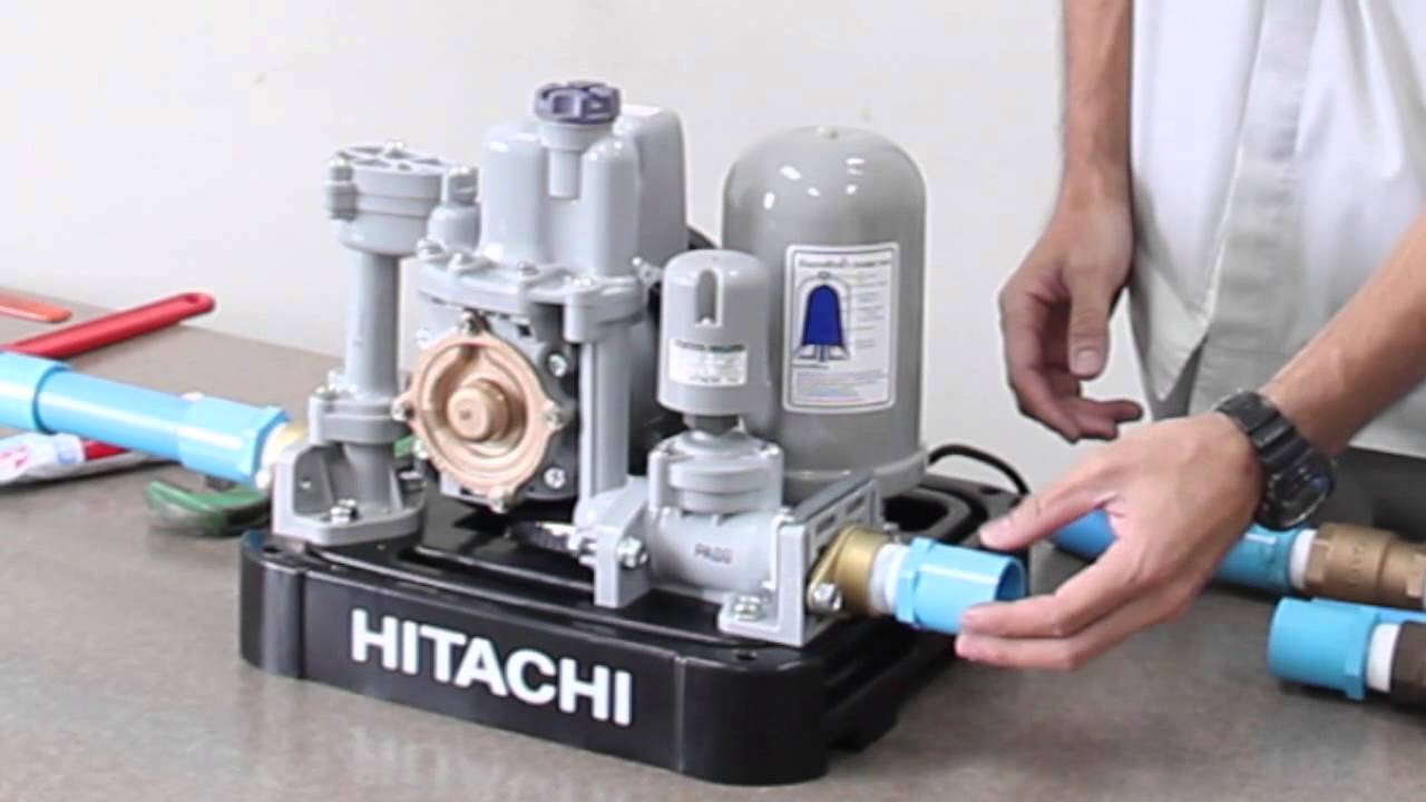 การติดตั้งปั๊มน้ำฮิตาชิ Hitachi แบบแรงดันคงที่ รุ่น WM - P และ TM - P