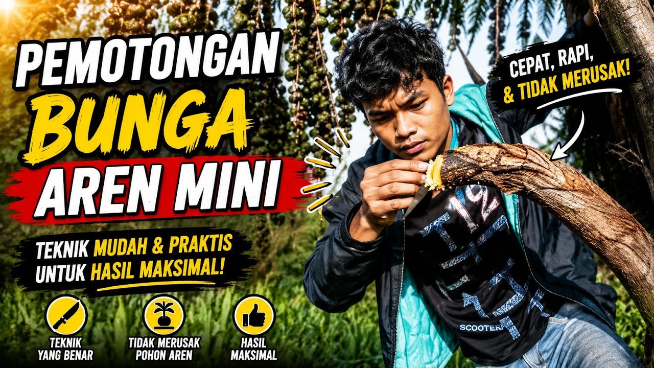 PEMOTONGAN Bunga Aren Mini