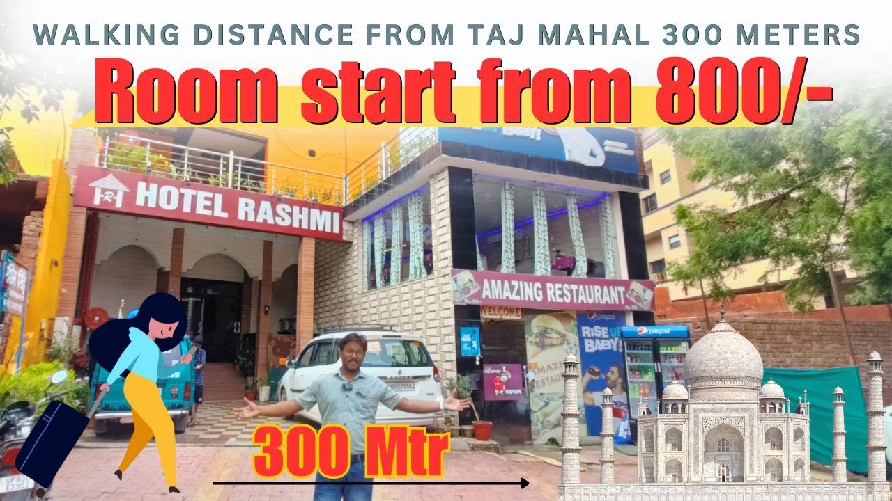 Rashmi Hotel in Agra | Room 800/- | #TajMahal 300 meters | Tourist First choice