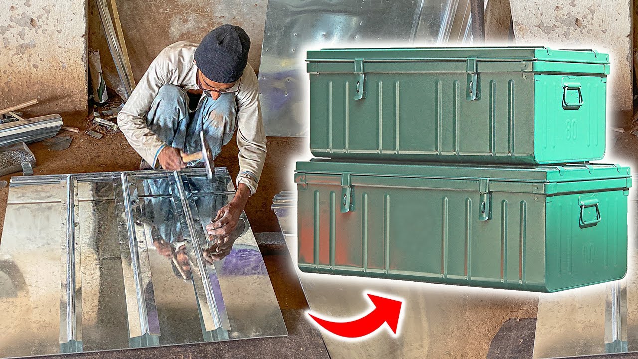 Metal Trunk Box Making Process | Manufacturing Perfect Metal Box | Creative Metal Working Ideas