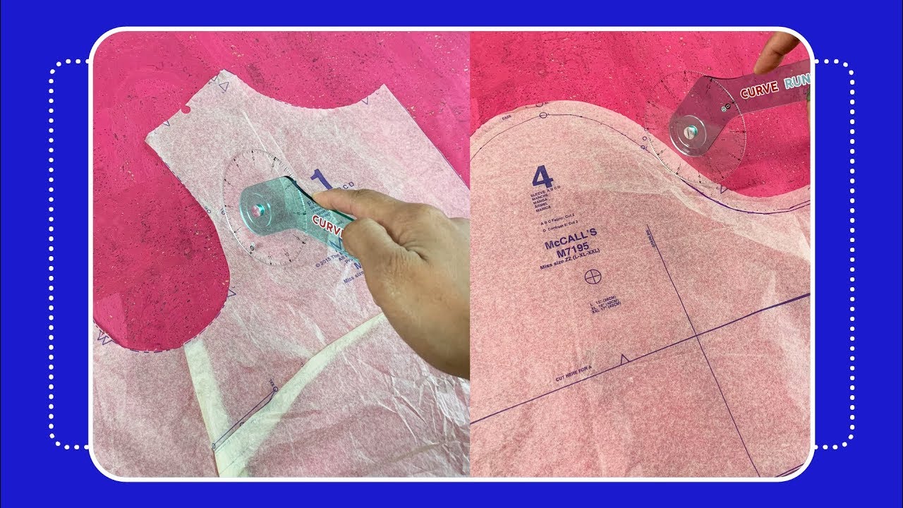 Measure Sleeve Cap Ease & Armhole with the Crafty Gemini Curve Runner