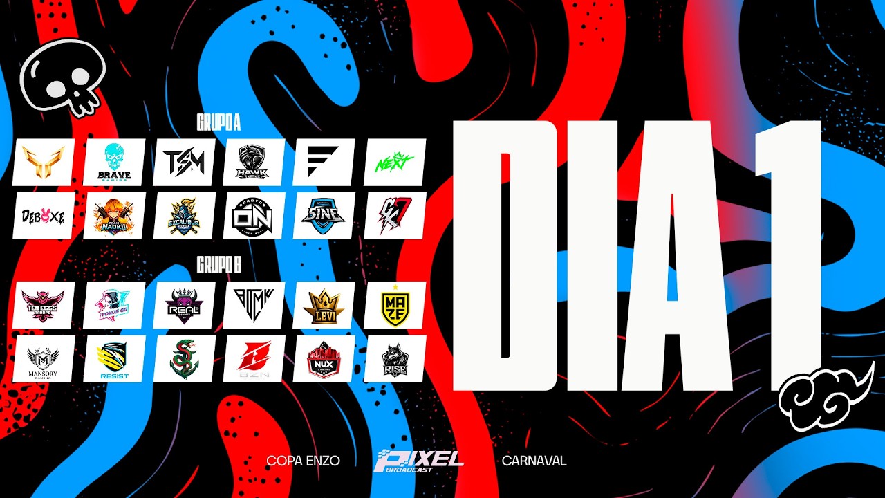 ESTREIA COPA ENZO DE CARNAVAL - DIA 1 - FREE FIRE AO VIVO