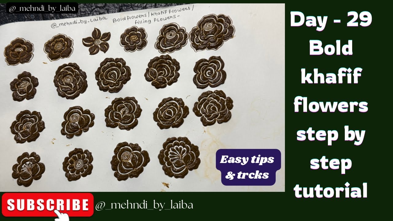 अब बनाओ बहुत आसान तरीके से Bold khafif  Flowers, वो भी बहुत Easy & Simple Tricks के साथ।😍#flowers 