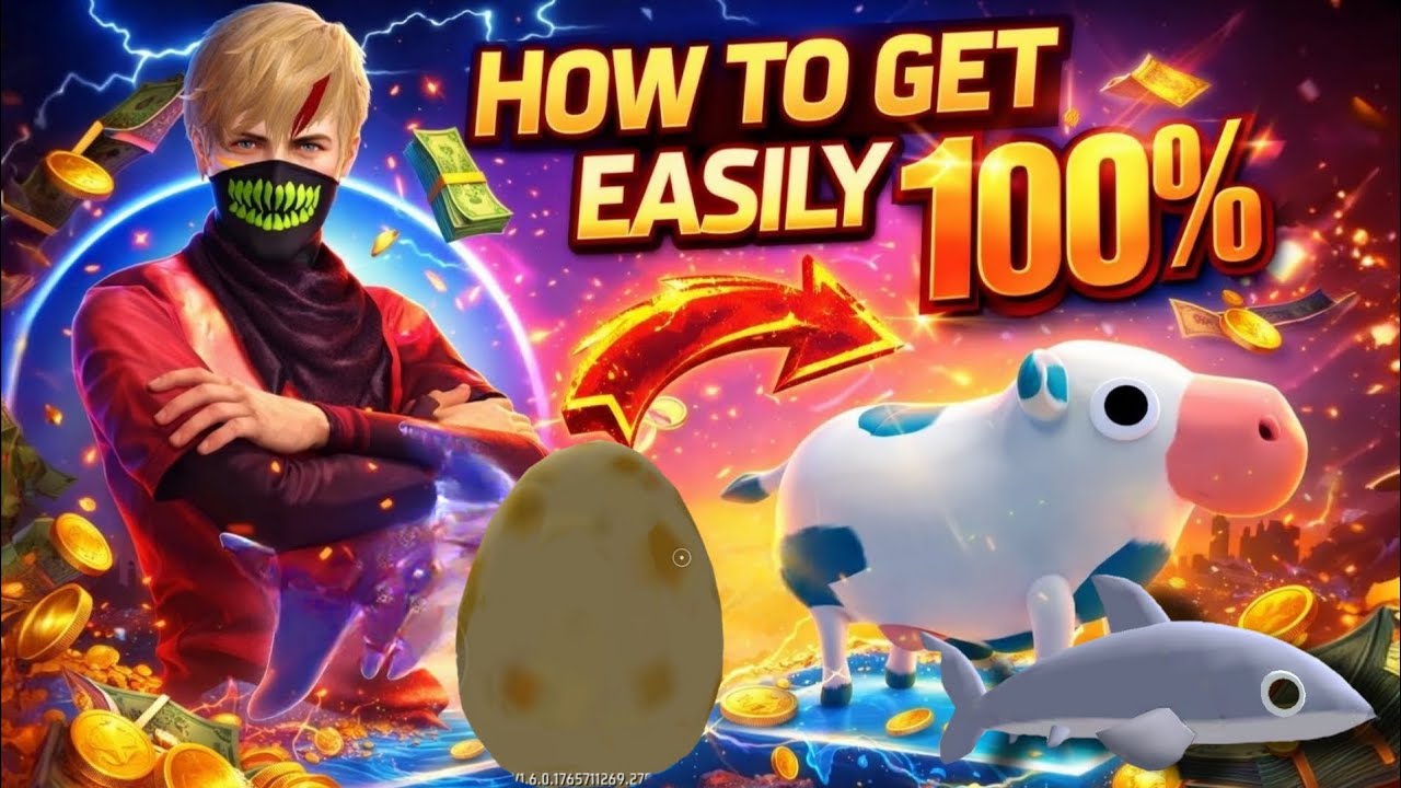 How to get Cow😱from fuse egg🤔, How to get Shark new mythic pets, #freefire #steelapet #newpet 