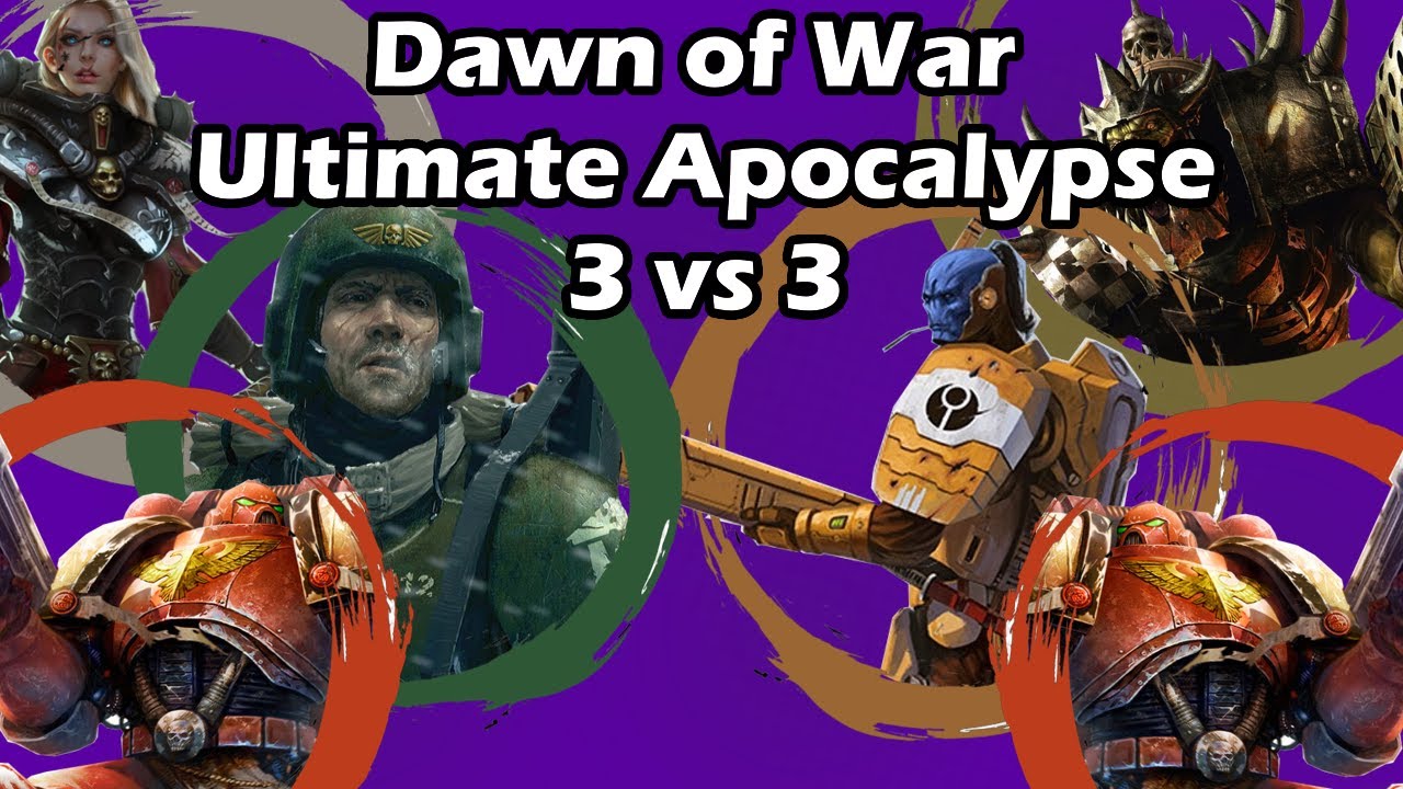 Dawn of War: Окончательный Апокалипсис: 3 на 3. Империум против Империи Тау, Орки, Космические Де...