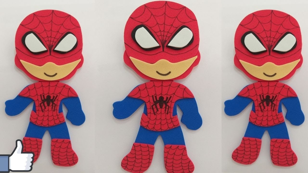 SUPER HERÓI HOMEM ARANHA E.V.A / MOLDE GRÁTIS
