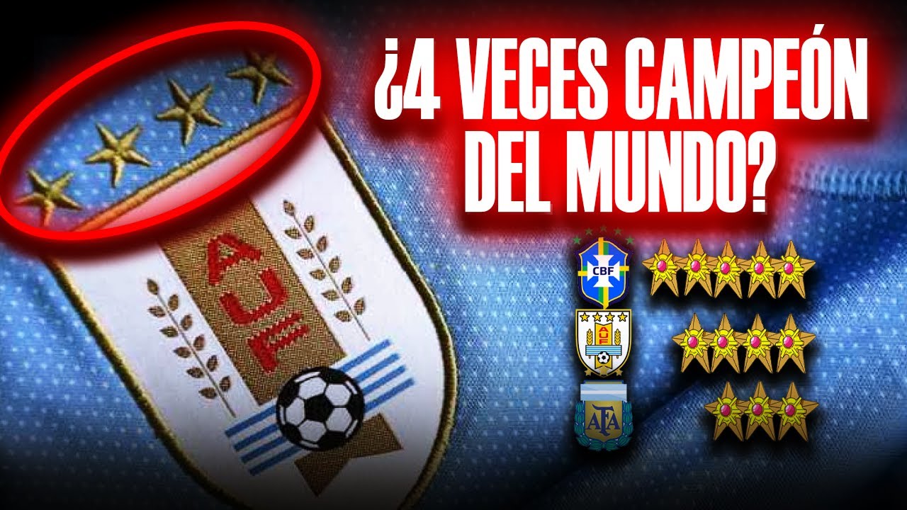 🇺🇾🇦🇷 ¿URUGUAY tiene MÁS MUNDIALES que ARGENTINA? || ¿Por qué URUGUAY tiene 4 estrellas? ⭐LA VERDAD