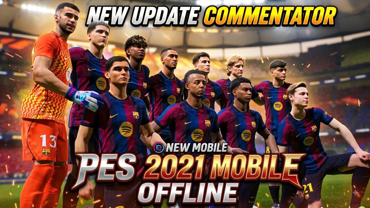 NEW UPDATE COMENTATOR PES 2021 MOBILE OFFLINE