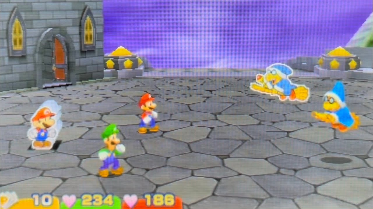 Mario & Luigi Paper Jam - Kamek & Paper Kamek Boss Fight (+ No Damage)