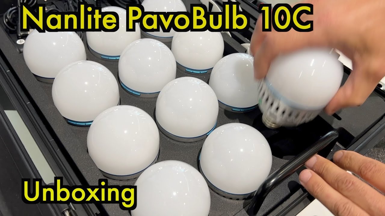 UNBOXING - Nanlite PavoBulb 10c - kit da 12