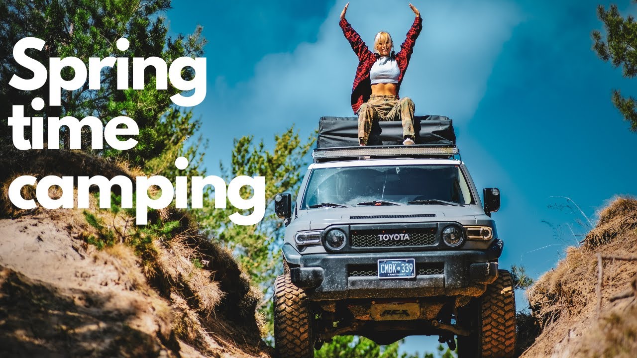 Установка FJ Cruiser Overland для кемпинга на крыше в Канаде #Toyota #кемпинг