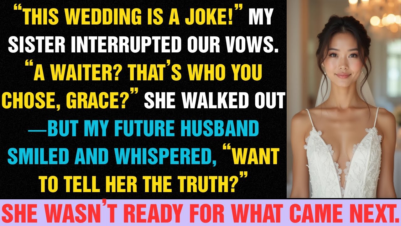 My Sister Wrecked My Wedding and Mocked Me — She Didn’t Know the Truth About My Husband...