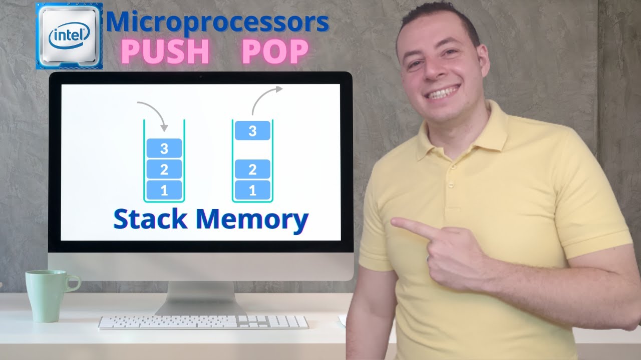 Assembly Language (23) | PUSH & POP Instructions with Stack with Call & Ret أسمبلي مفاهيم أساسية