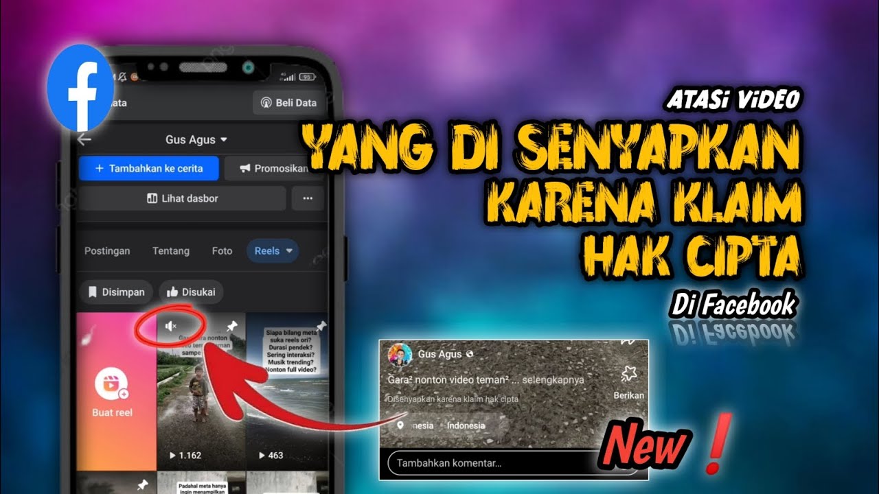 Gampang Banget❗Cara Atasi Video Yang Di Senyapkan Karena Klaim Hak Cipta Di Facebook