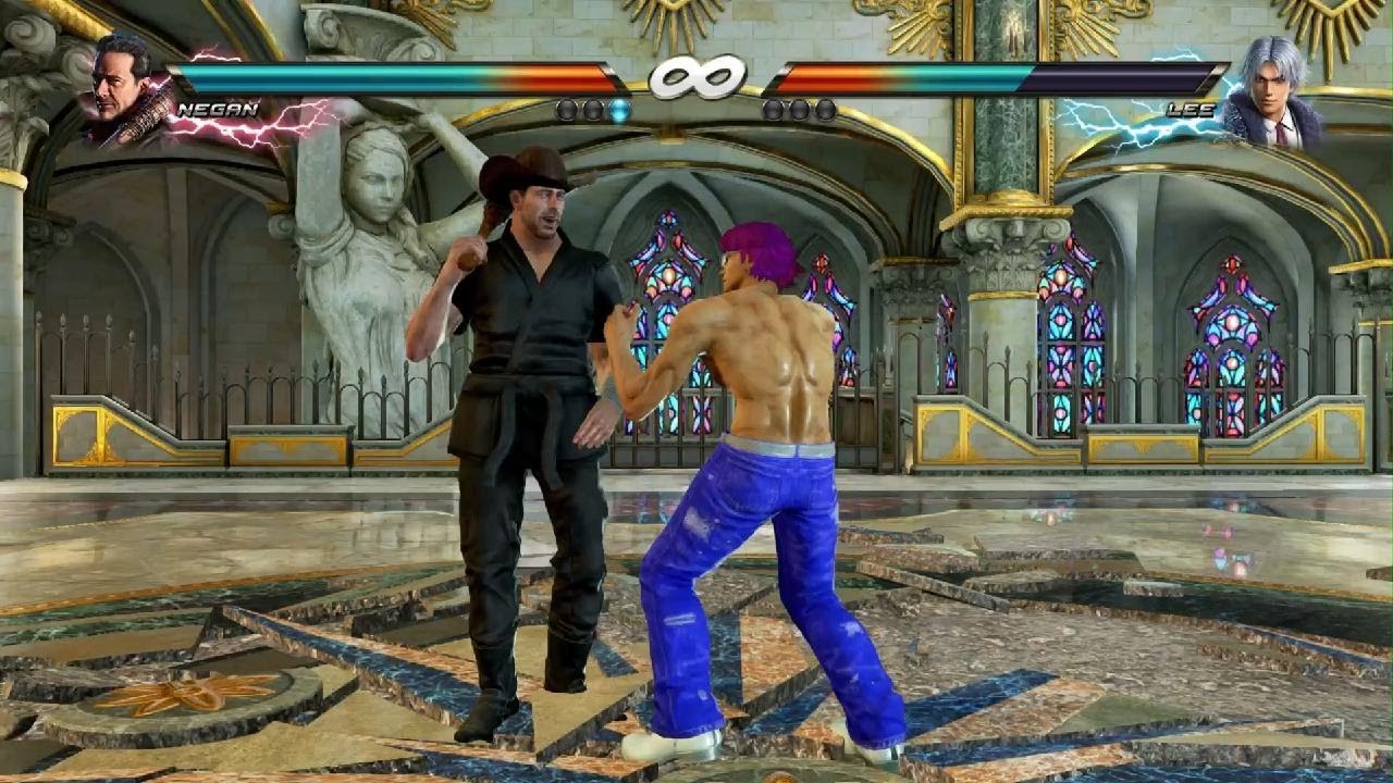 TEKKEN 7 - Negan Vs Lee Chaolan - Custom 3 Rounds Vs Battle - No BGM