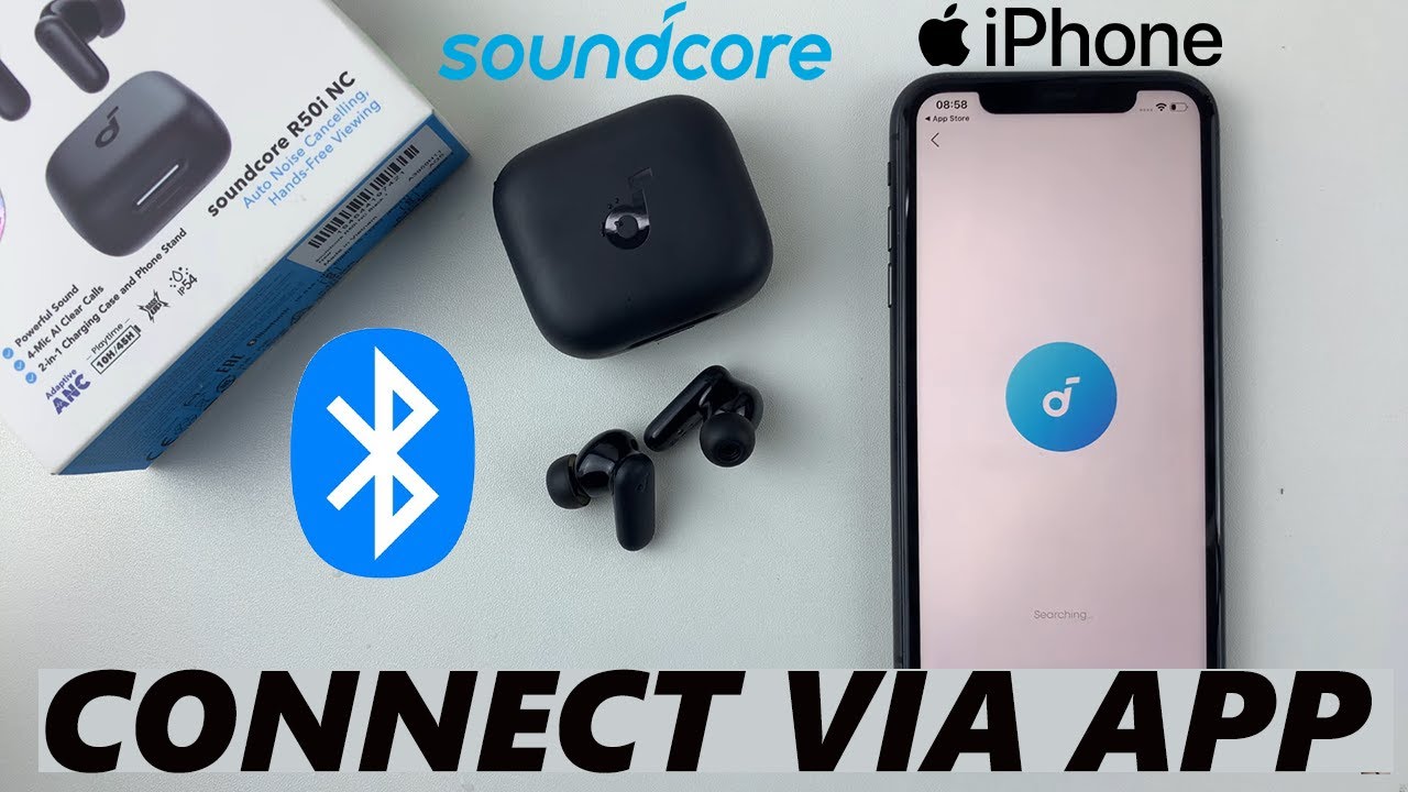 Как подключить наушники Soundcore R50i NC к iPhone через приложение