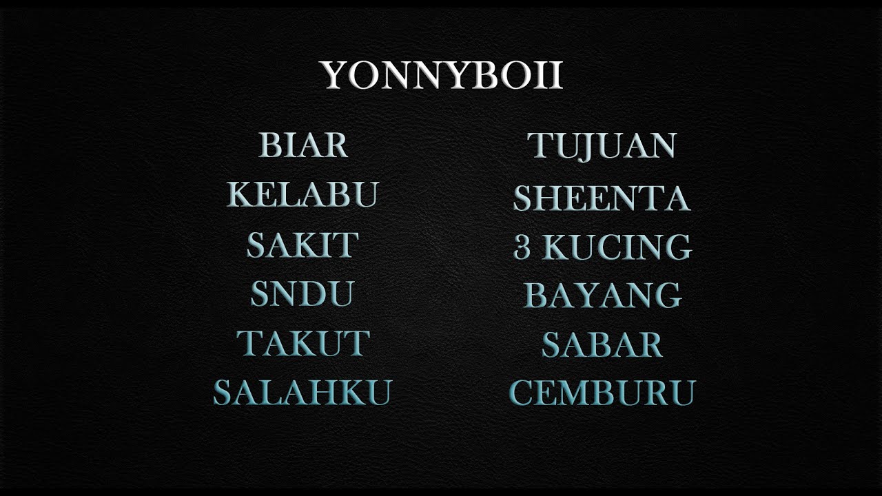 Yonnyboii - Best Songs Compilation