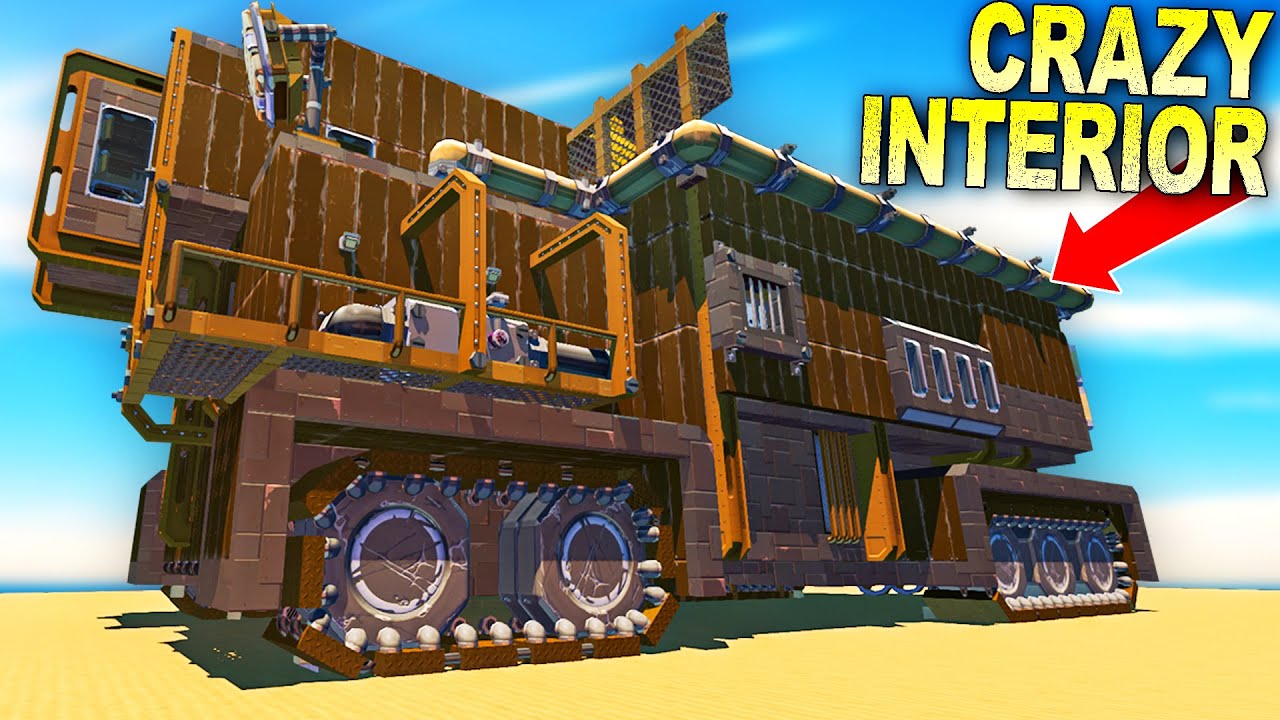 Massive Steampunk Landship With Insanely Detailed Inner Mechanisms