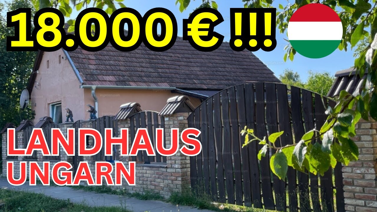 18 000 € – TRAUM LANDHAUS  IN UNGARN 🇭🇺 mit 1529  Quadratmetern Grundstück!!!