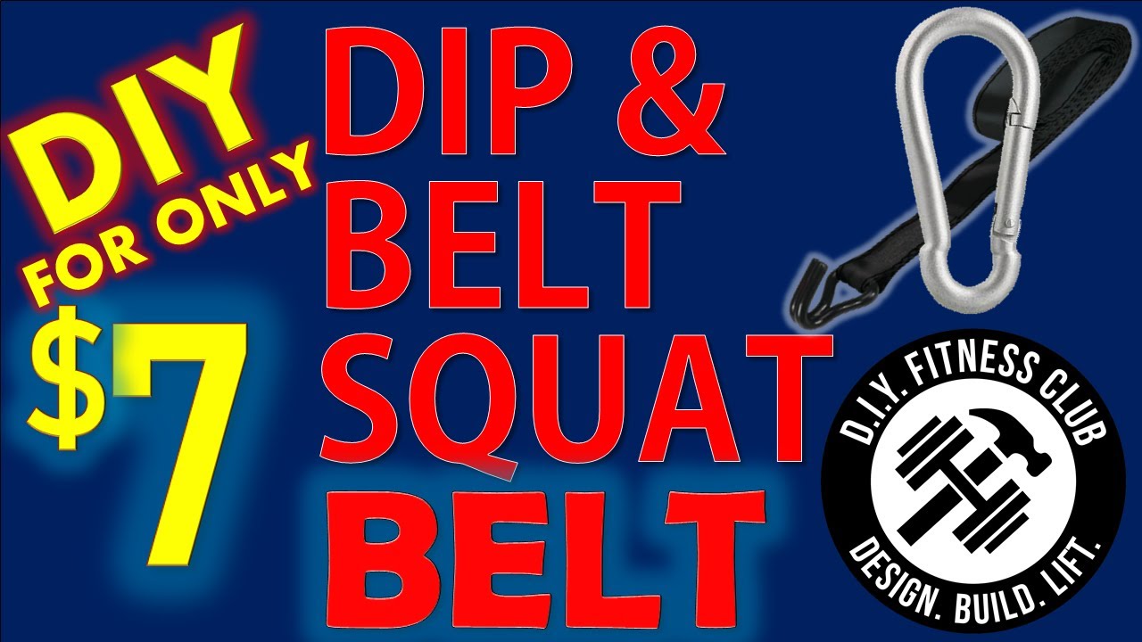 $7 Easy DIY HACK - Belt Squat BELT (and Dip Belt) – Poor Man’s SPUD INC Belt Squat BELT