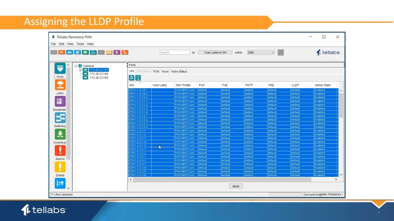 Using LLDP to Identify Ports