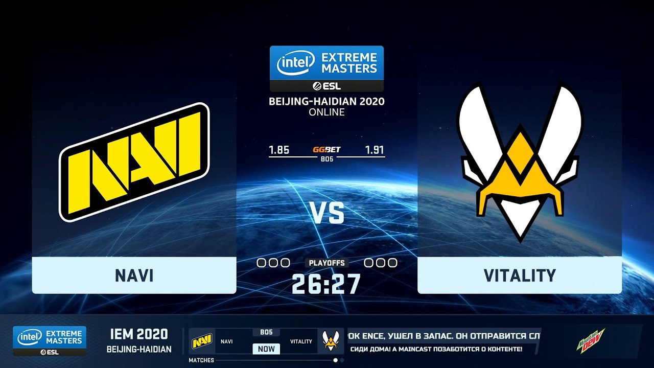 🔴  LIVE  [RU] NAVI vs Vitality  IEM Beijing-Haidian 2020
