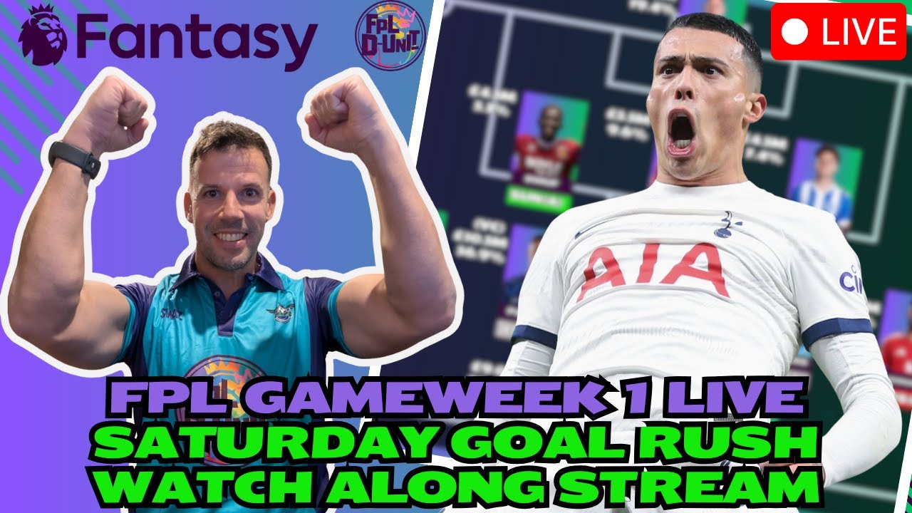 FPL GW1 LIVE SATURDAY NIGHT WATCH ALONG STREAM 🚨 EVERY GOAL 💥 | Fantasy Premier League Tips 2025/26