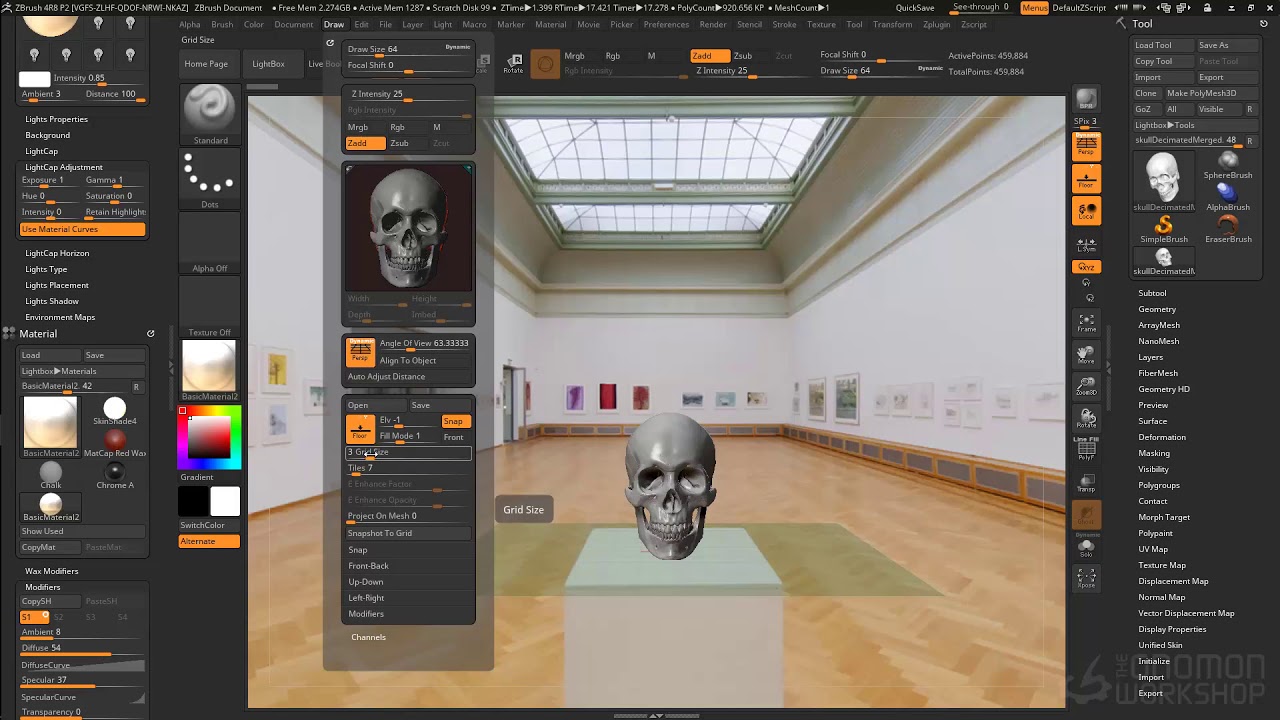 39 | Освещение окружения | Introduction to ZBrush