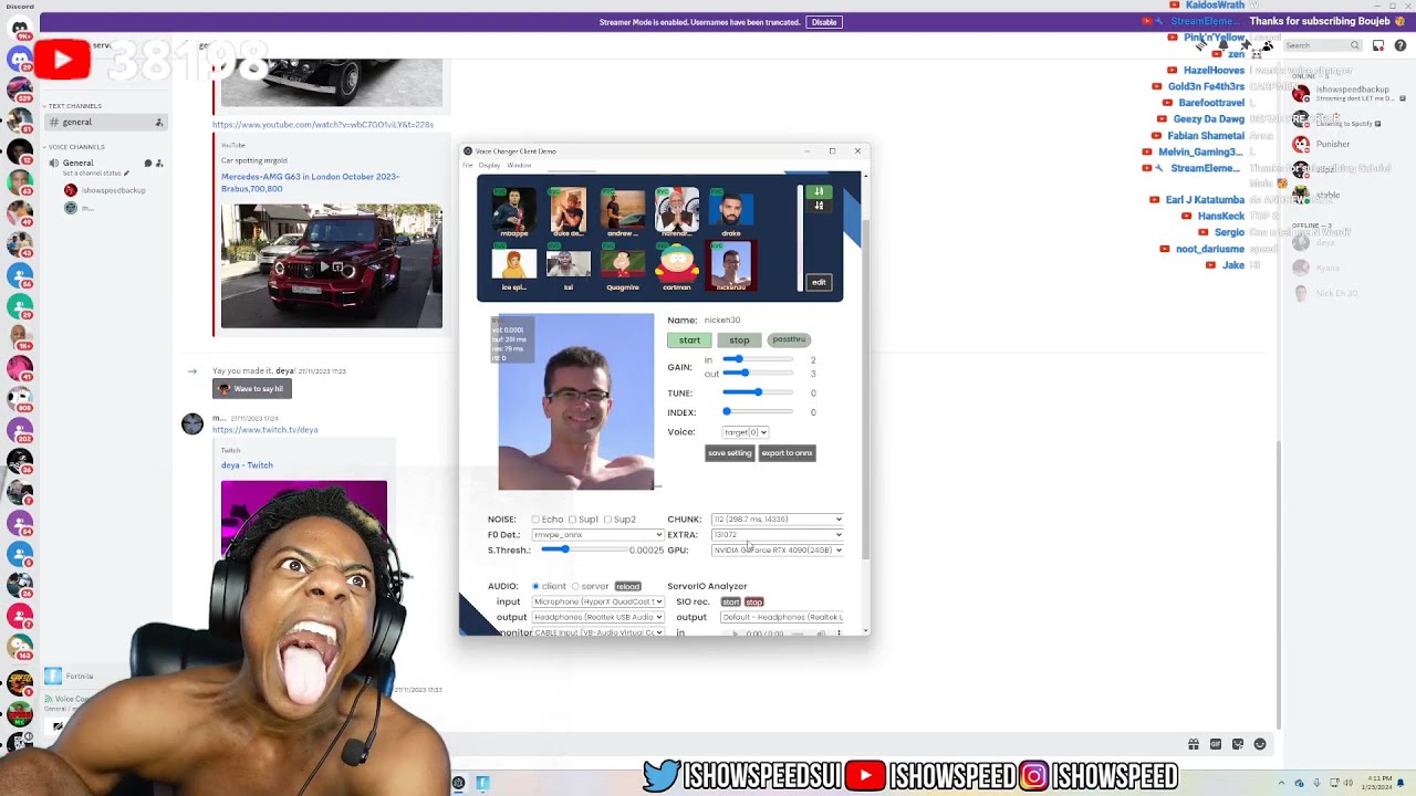 IShowSpeed Trolls Mongrall With Nick Eh 30 Voice Changer 😂