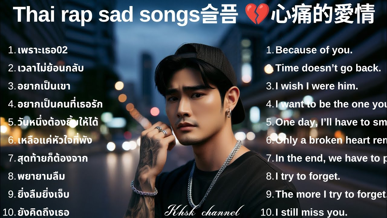 💔รวมเพลงแร็พเศร้า ผสมอังกฤษ 2026 |77 | Emotional and sad Thai Rap songs | 태국 슬픈 랩 노래💔泰國悲傷饒舌歌曲