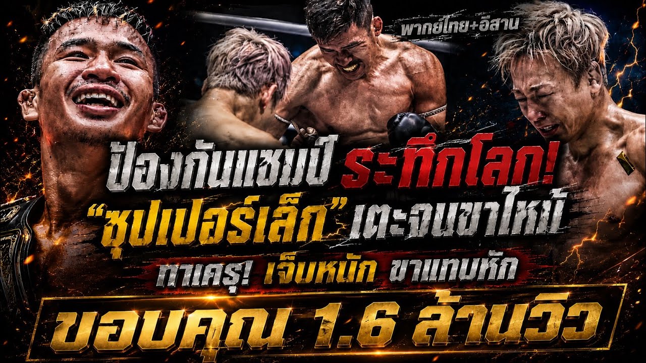 ซุปเปอร์เล็ก! เตะให้รู้จัก อดีตแชมป์ K-1 เจอแชมป์ ONE : Superlek vs. Takeru (พากย์ไทย+อีสาน)