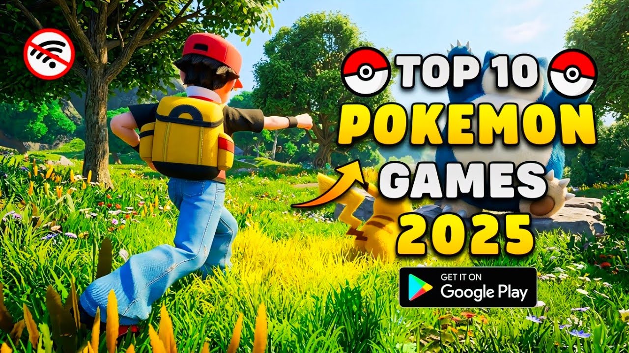 Top 10 Working POKEMON Games For Android In 2025 | High Graphics (Online/Offline)