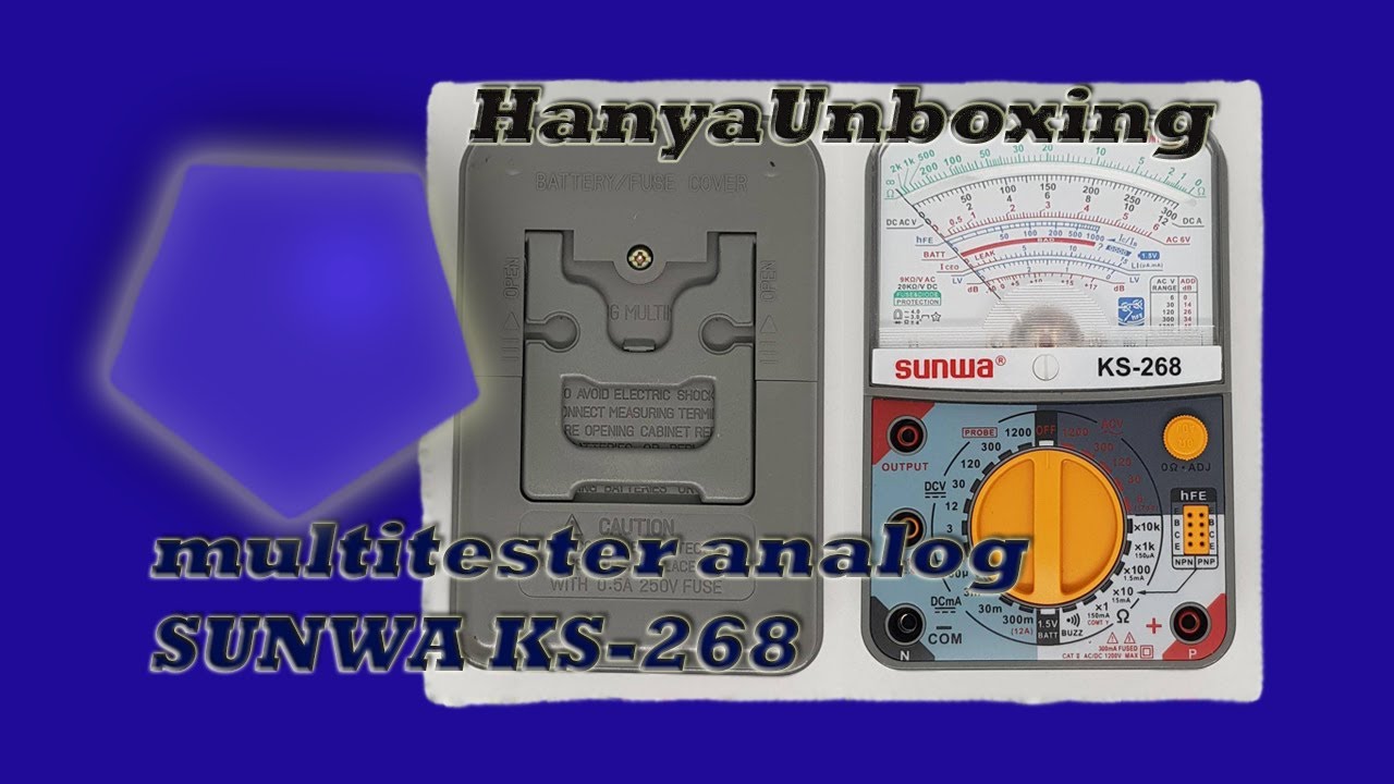 HU02 tester analog - Hanya Unboxing multitester analog SUNWA KS-268