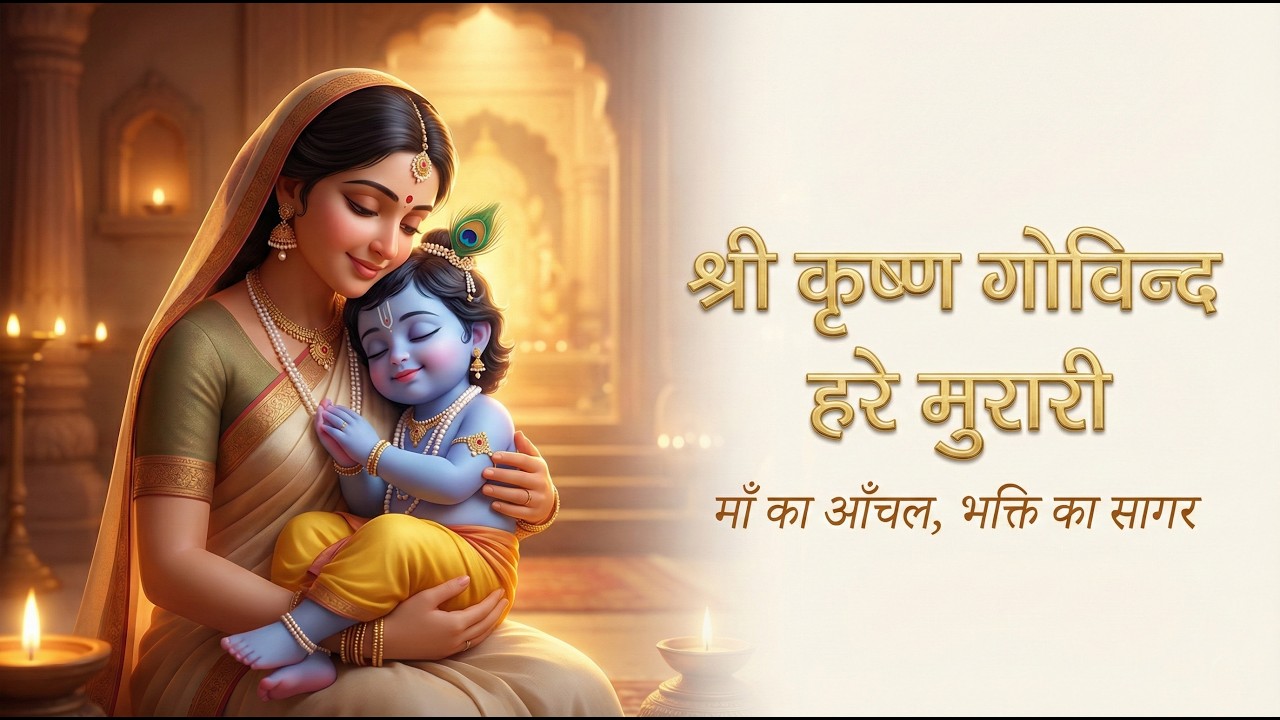 A Joyful Krishna Bhajan for Kids & Family | श्री कृष्ण गोविन्द हरे मुरारी